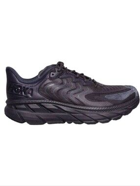 HOKA ONE ONE Clifton LS 'Black Asphalt Suede' Running Shoes Size W9.5/M8.5